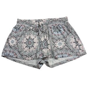 Ink & Ivy Paisley Polyester/Spandex PJ Loungwear Shorts Used Small